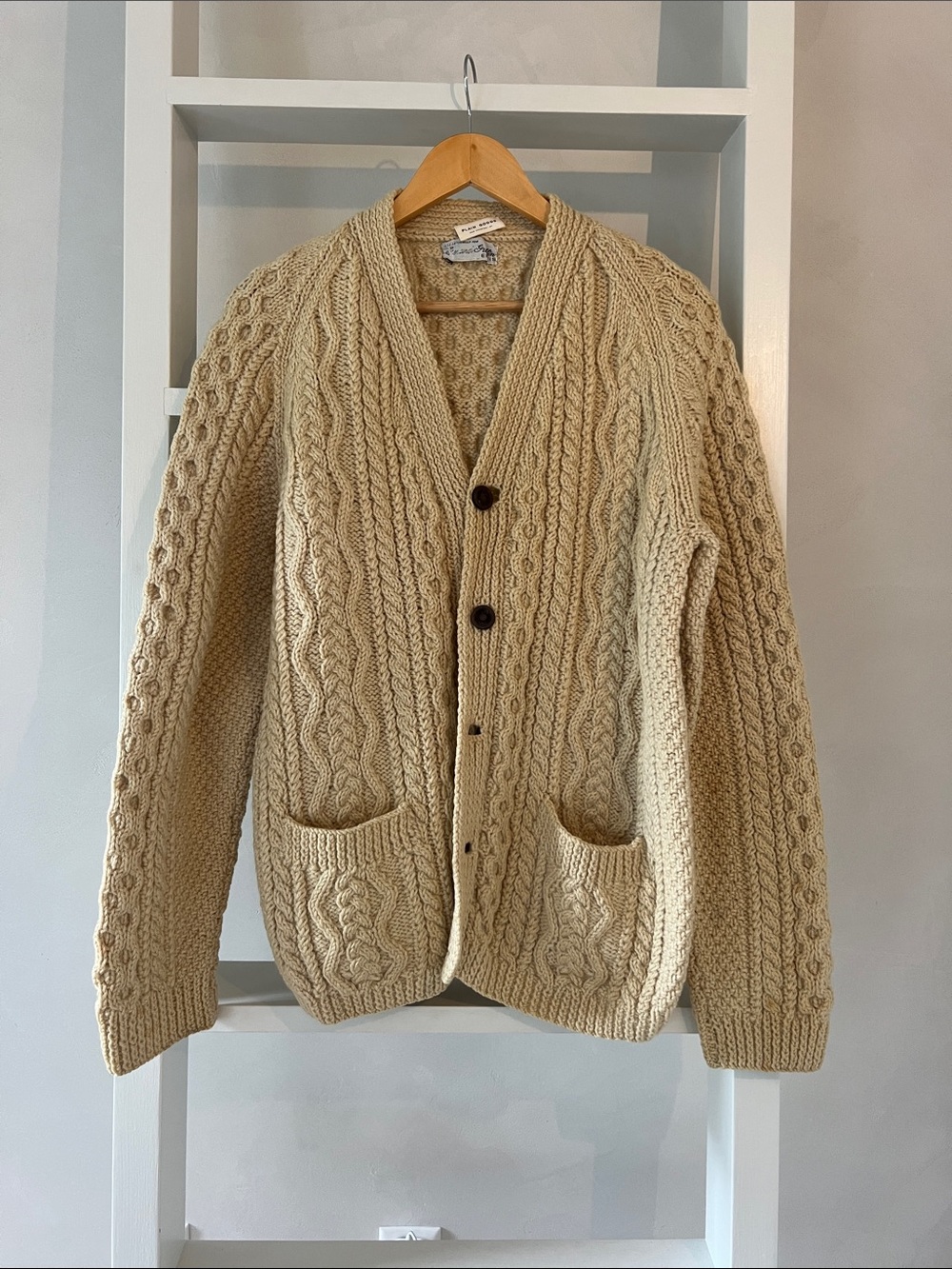 VINTAGE PLAIN GOODS wool cardigan